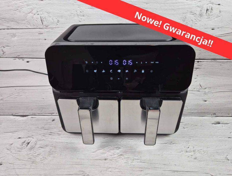Promocja! Nowa dwukomorowa frytkownica beztłuszczowa 9l airfryer