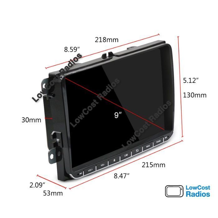 SALDOS!!! Rádio GPS VW • SKODA • SEAT - ANDROID - 7" e 9"