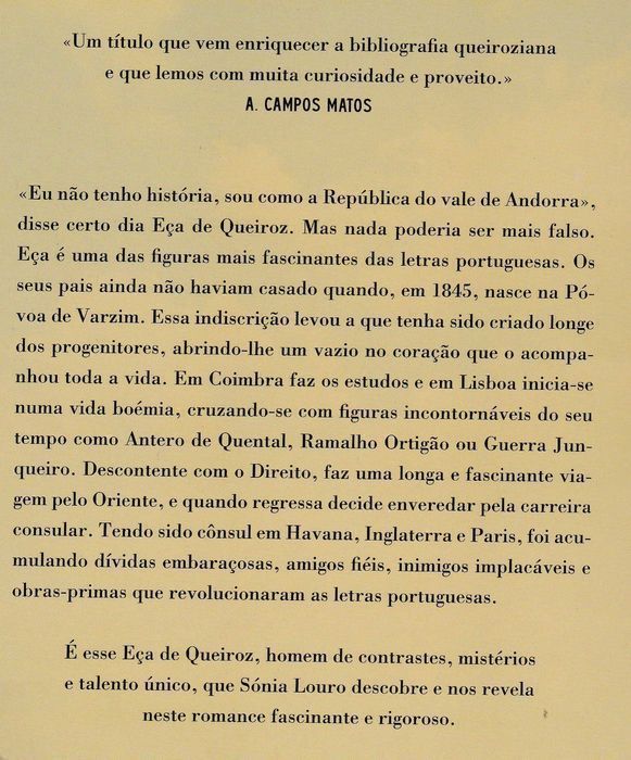 Eça de Queiroz segundo Fradique Mendes de Sónia Louro [Portes Grátis]
