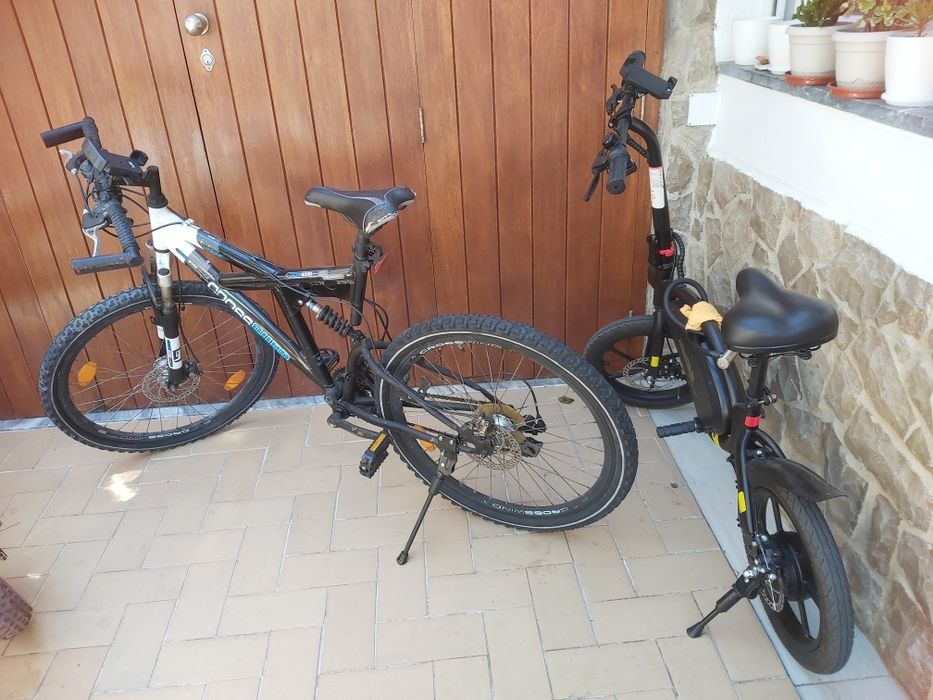 Bicicleta aro 28' + bicicleta elétrica
