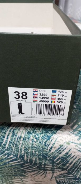 kozaczki długie zamszowe czarne rozm. 38