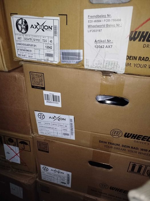 A373#Alufelgi Nowe 19" 5x112 Et45 Audi: A4 , A5, A6 , A7, Q2, Q3, Q5