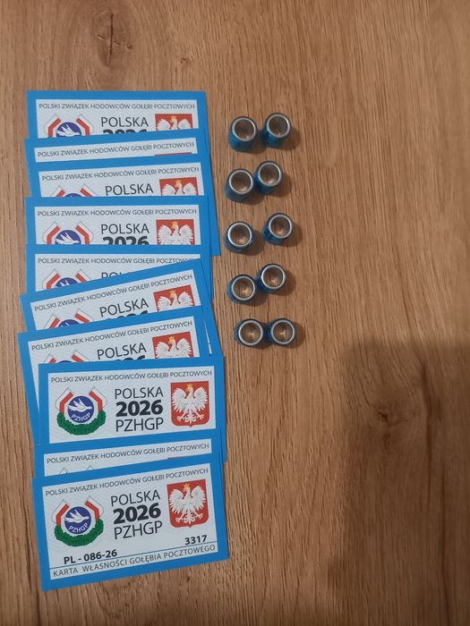Obrączki dla gołębi pocztowych 2026r.