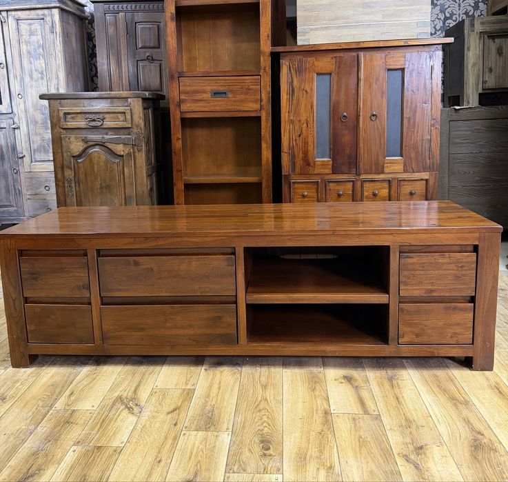 Szafka RTV, lite drewno, szafka pod TV, kolonialna, vintage