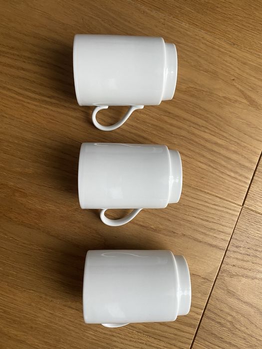 3 kubki ceramiczne Galzone literki A i K i serce