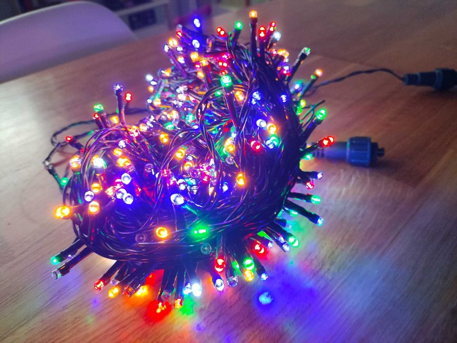 Lampki choinkowe 500 led multikolor nowe zewnętrzne i wewnętrzne 35m
