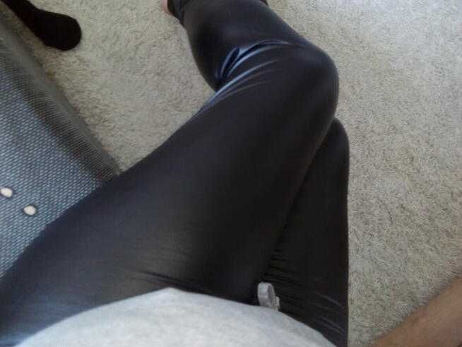 Legginsy lateksowe,L