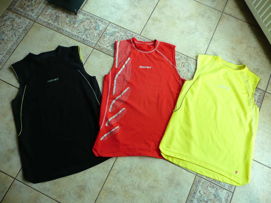 techniczne koszulki bezrękawniki tshirt BABOLAT rozm L