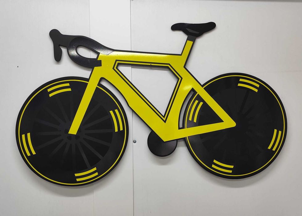 Bicicleta iluminação néon