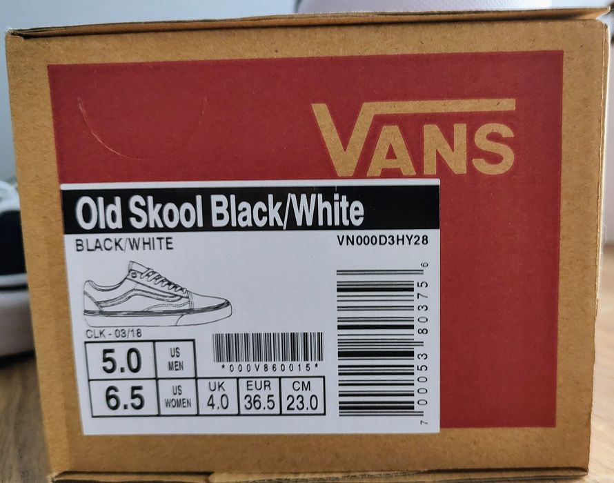 Vans Old Skool trampki tenisówki r.36.5