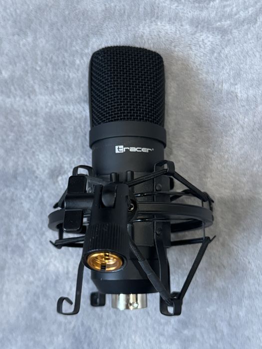 Mikrofon pojemnościowy Tracer StudioPro + kabel Xlr - Xlr + akcesoria