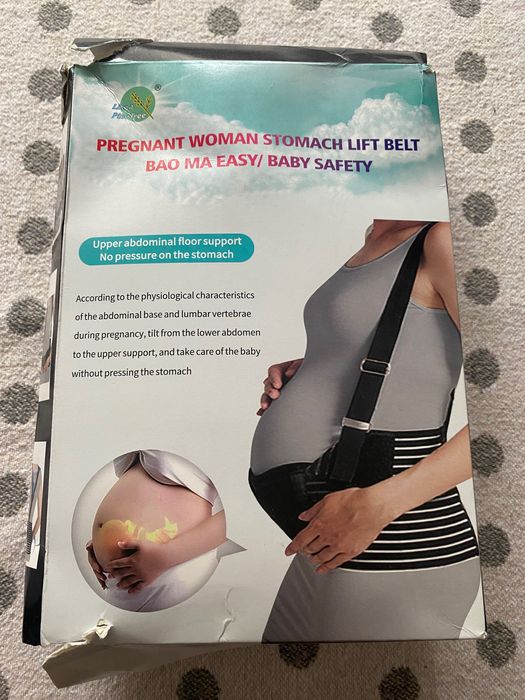 Бандаж до та післяпологовий чорний ххл