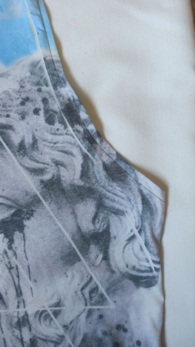 Bershka oversized tank top estampado gráfico S
