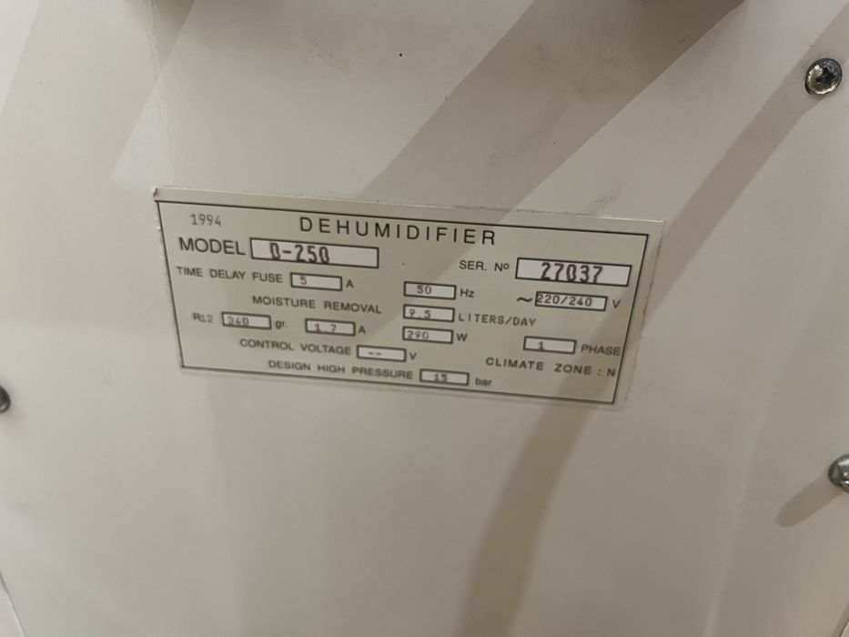 Desumificador otimo estado