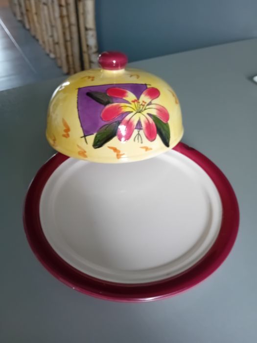 Połmisek talerz z przykryciem porcelana