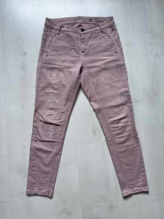 Jeansy brudny róż