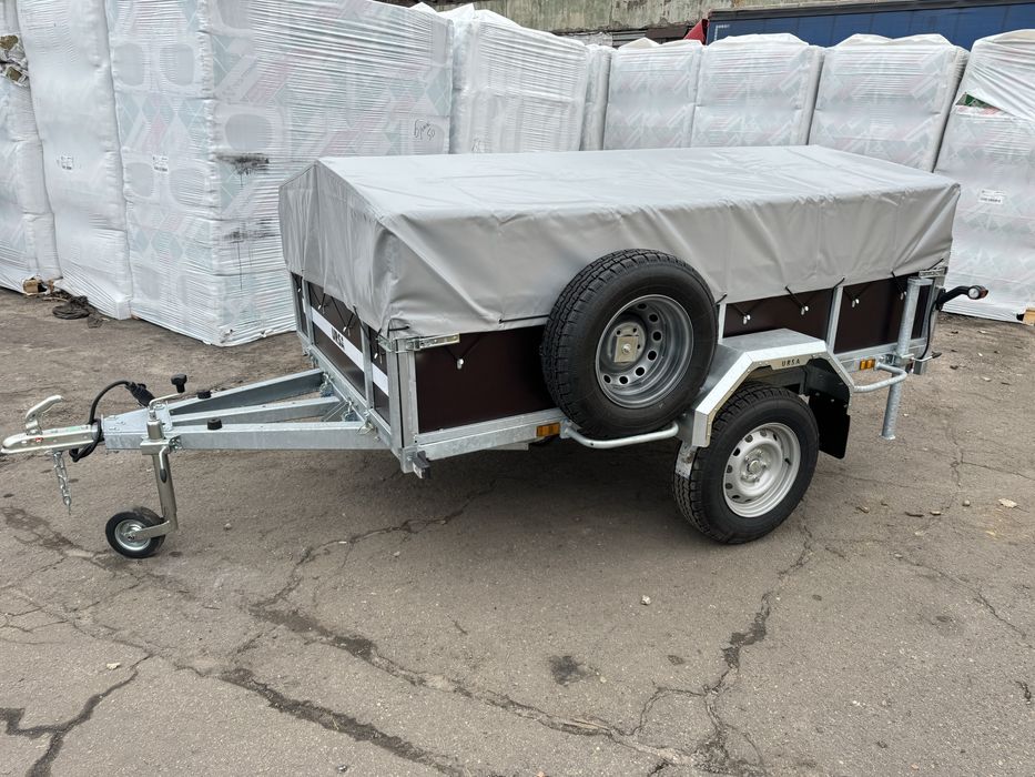 Оцинкований, посилений, бортовий одновісний причіп Ursa, Урса