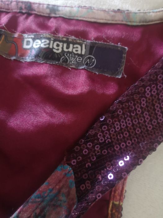 Desigual bluzka z cekinami 36/38