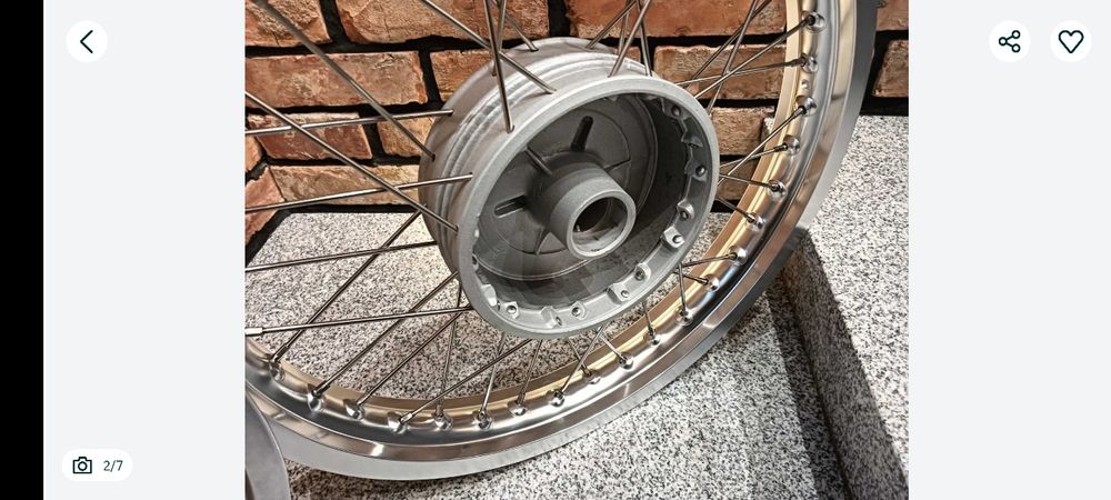 Koła po regeneracji kpl. Kół MZ etz 250