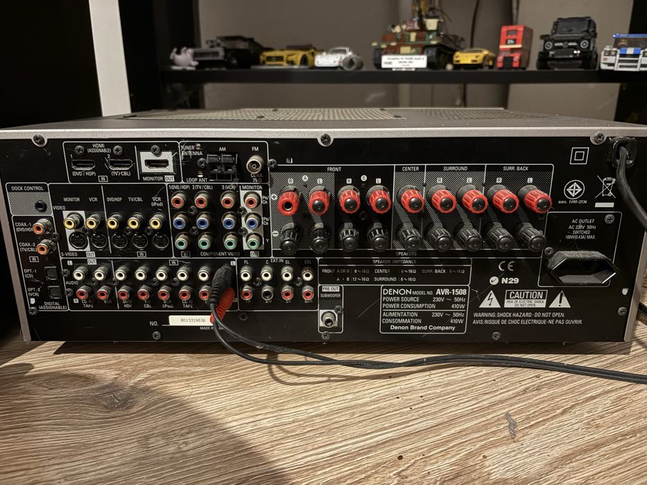 Kolumny Canton model GLE 407 Amplituner Denon Avr-1508