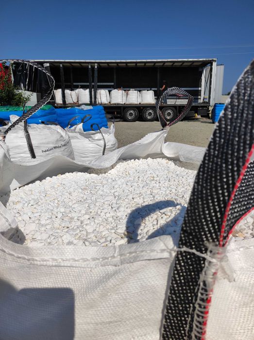 Kamień ozdobny Grys śnieżny thassos