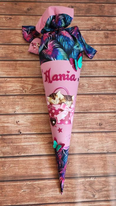 Tyta róg obfitości dla pierwszoklasisty handmade