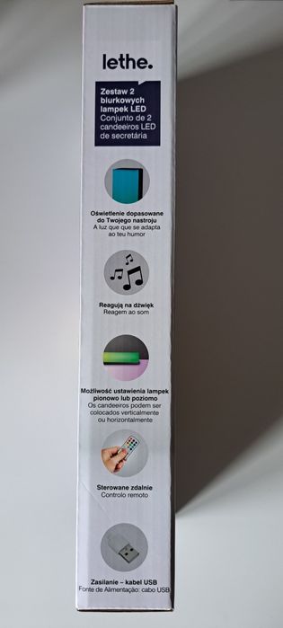 Lethe zestaw 2 biurkowych lampek LED