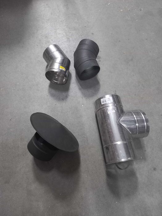 Canos de exaustão Inox e Cinza