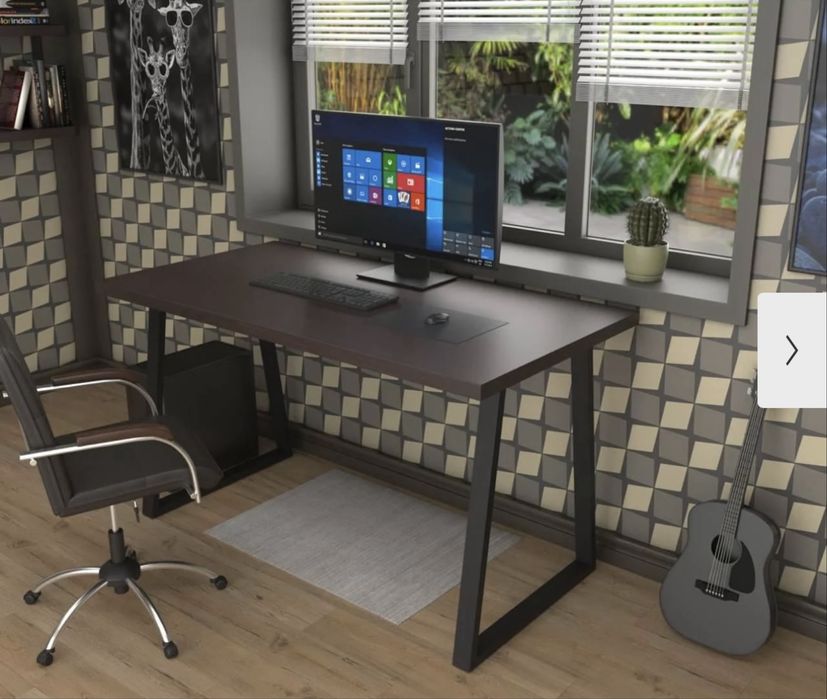 Стол письменный в стиле лофт 900х600х16 мм