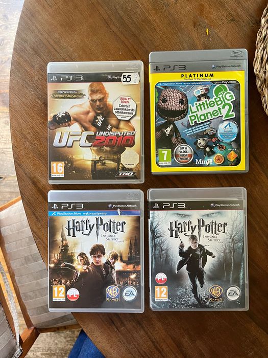 Playstation 3 z dwoma padami i grami