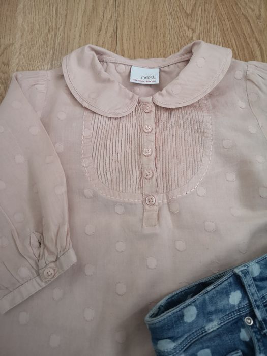 Komplet na lato bluzka i spodenki  104 next denim
