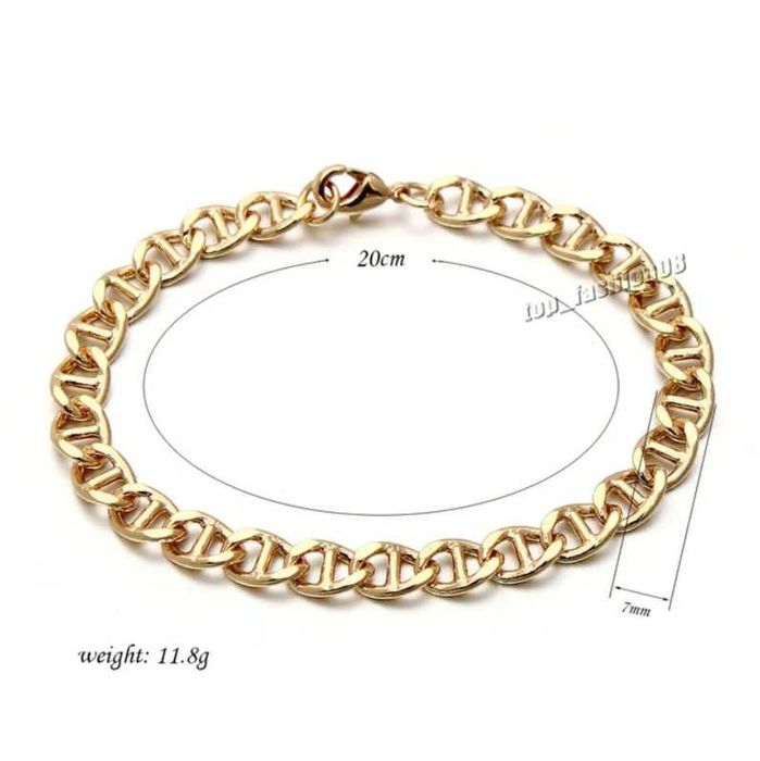 Pulseira de 7mm Dourada - Unisex