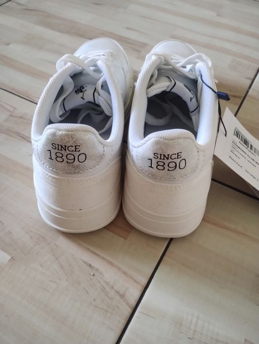 Buty białe sneakersy Basic