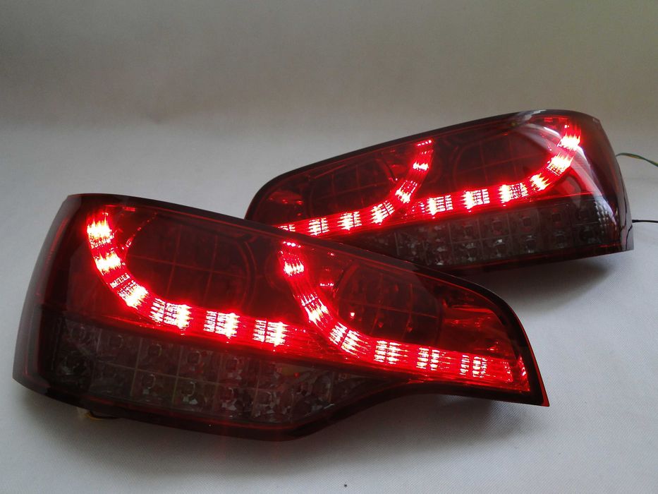 Lampy światła tył tylne AUDI Q7 4L 06-09 DIODY LED Red SMOKE TUNING IGŁA!