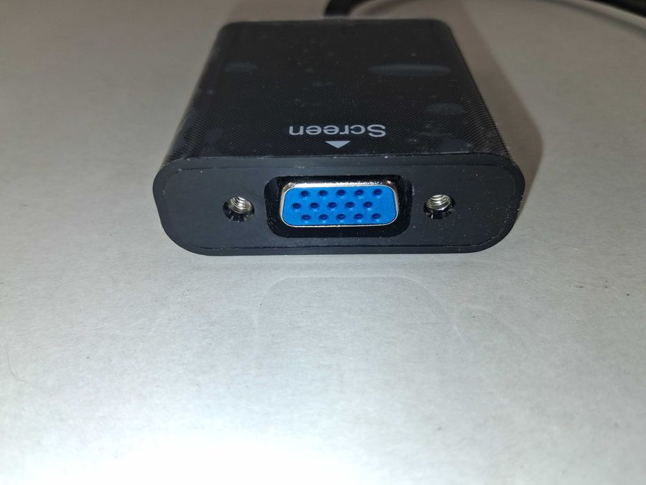 N167 Adapter Konwerter BENFEI HDMI Do VGA Z Audio Czarny