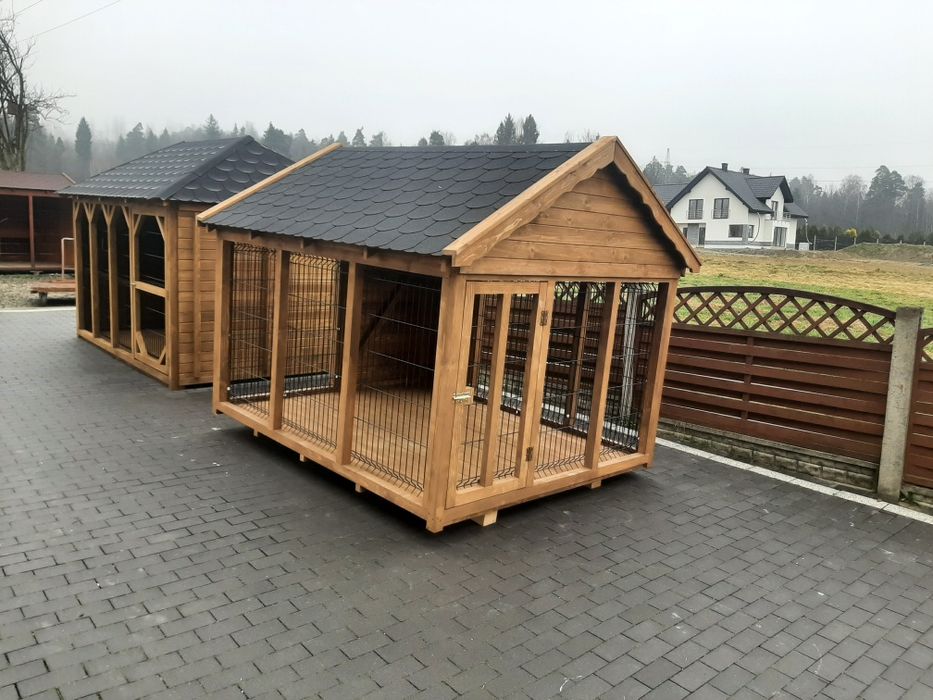 Kojec dla psa drewniany