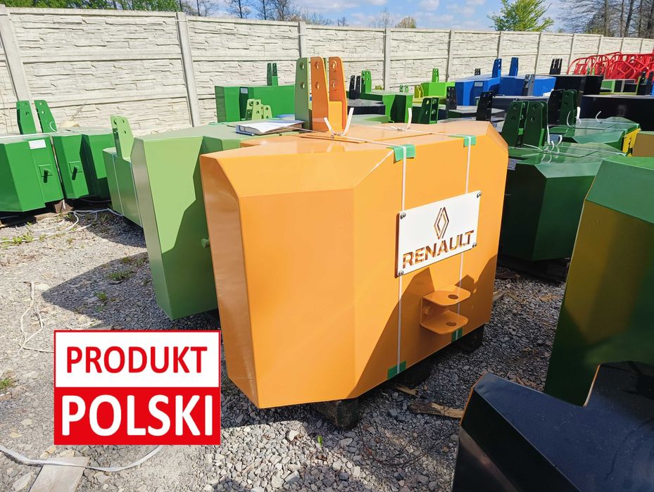 PROMOCJA-balast obciążnik NA TUZ DO CIĄGNIKA wybór wagi, koloru i LOGA-DOSTAWA pod wskzany adres