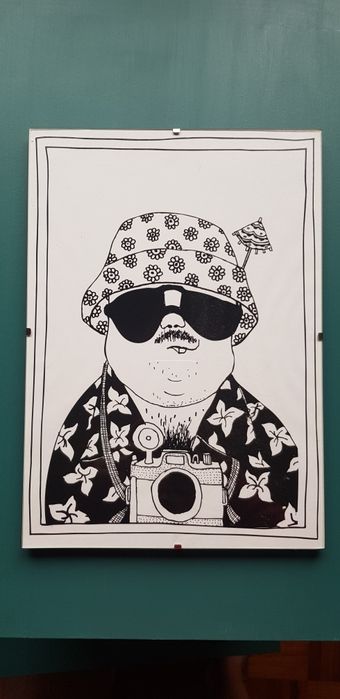 Moldura com fotógrafo