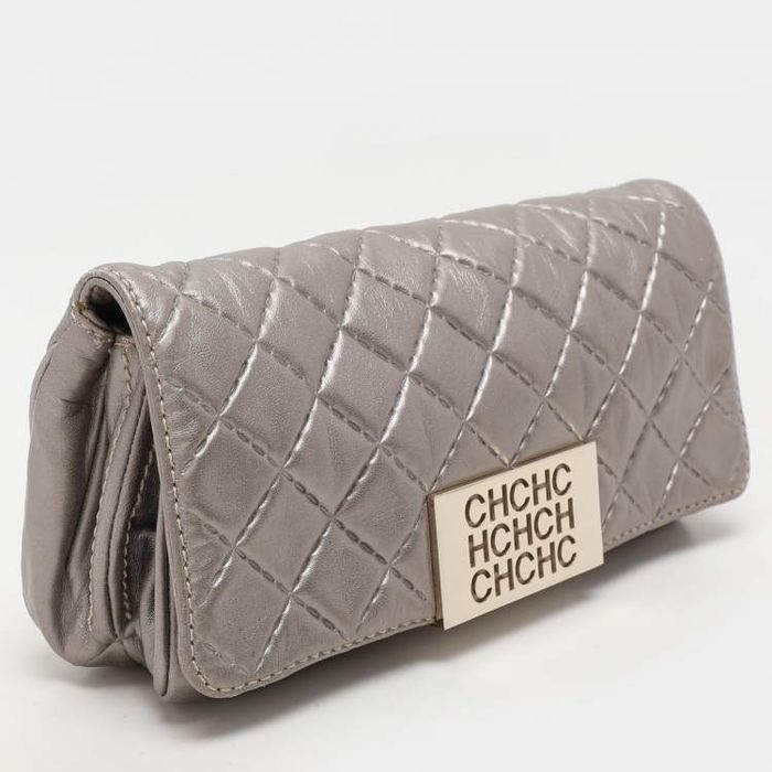 Клатч сумка шкіра Carolina Herrera