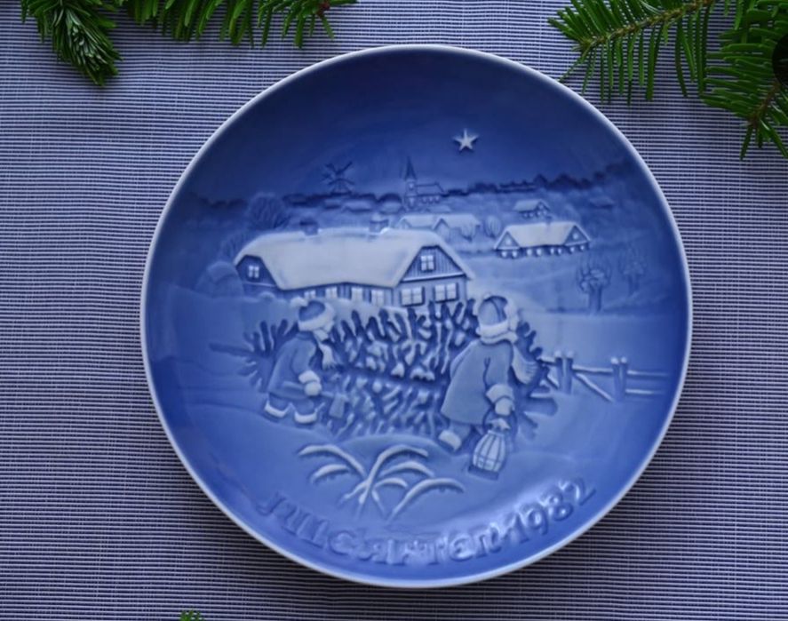 Duński talerze dekoracyjne kolekcjonerske