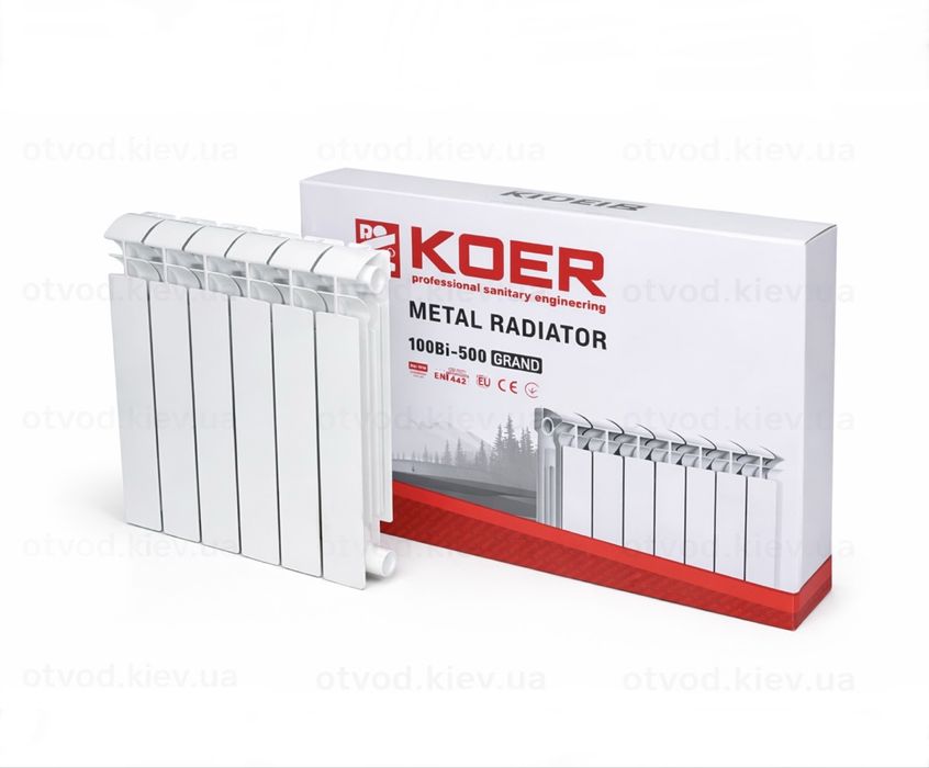 Биметаллический радиатор KOER GRAND 500/100 (Чехия)