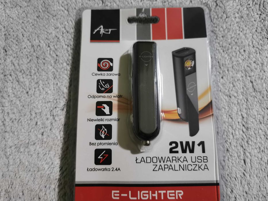 Ładowarka samochodowa USB A 5V/2,4A  zapalniczka