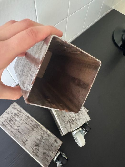 4 pés elevadores para cama com rodas, 2 com travão
