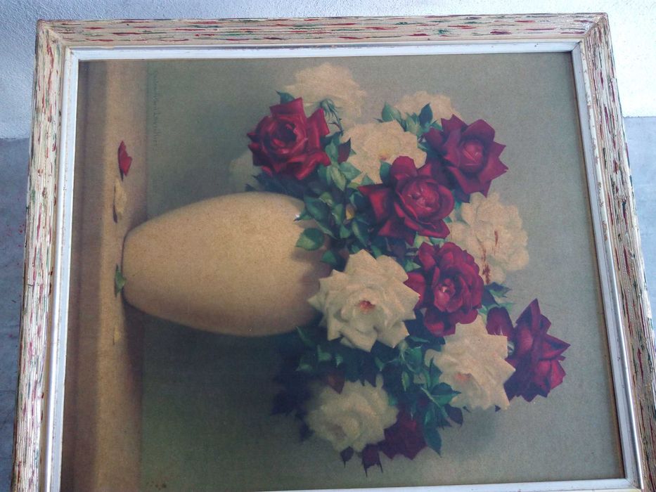 Quadro decorativo com mais de 50 anos em excelente medidas nas fotos.
