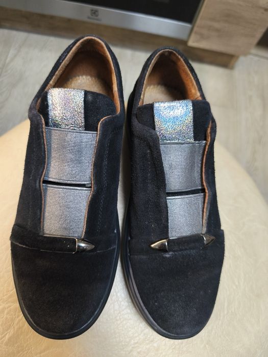 Туфлі мешти 37 розмір замша