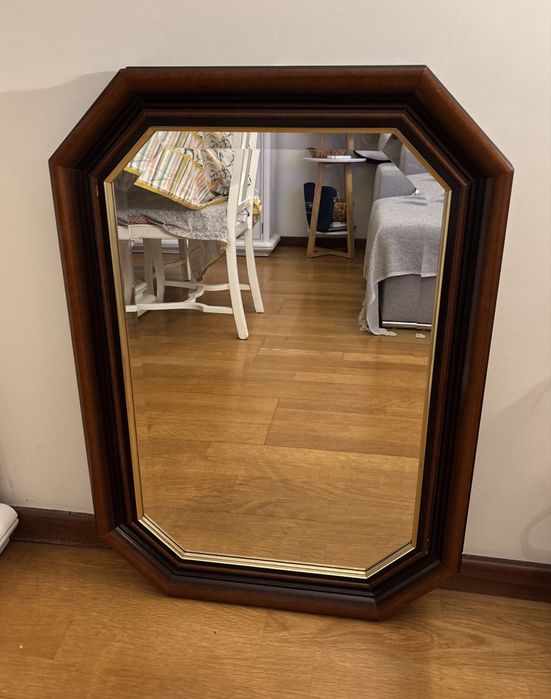 Espelho vintage em madeira