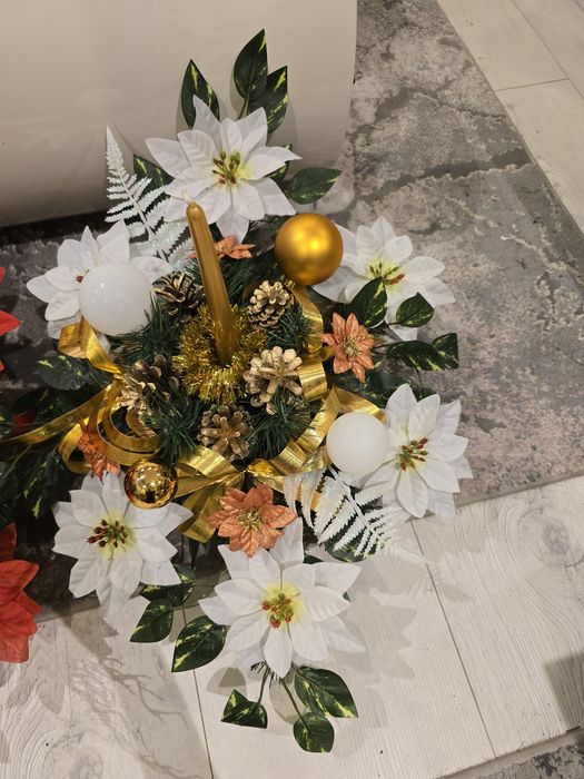 Stroik bożonarodzeniowy wiązanka świąteczna