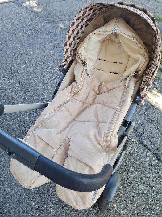 Коляска Stokke trailz беж меланж 2 в 1