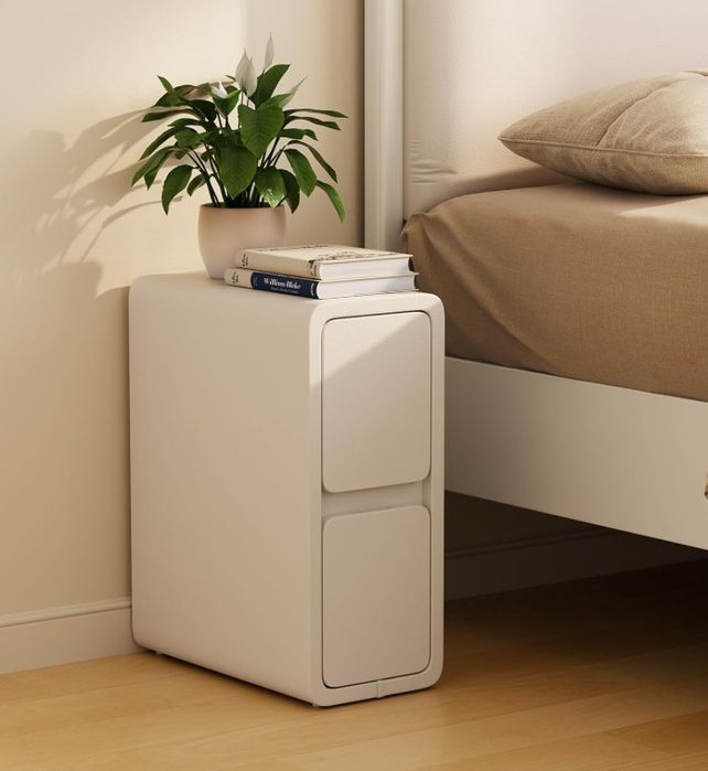 Elegancka biała szafka nocna 2szt