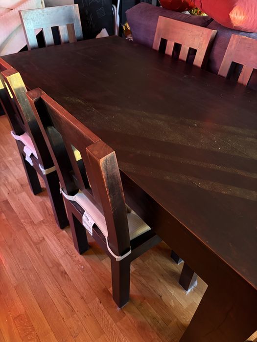 Mesa sala jantar wengue maciça